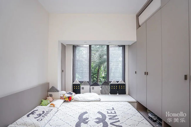 118㎡奶油風，自然優(yōu)雅的小清新橫廳設計，讓家呈現(xiàn)有趣的靈魂